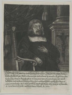 Bildnis des Johann Michael Dilherr