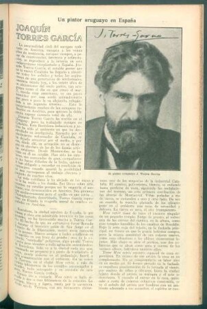 Joaquín Torres García : Un pintor uruguayo en España