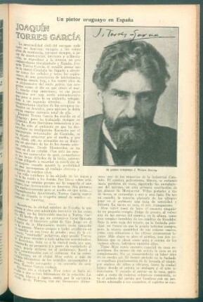 Joaquín Torres García : Un pintor uruguayo en España
