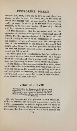 Chapter XVIII. He inquires into the situation of the young lady with whom he is enamoured - ...