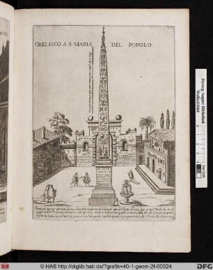 Obelisk auf der Piazza del Popolo.