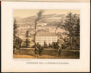 Tuchfabrik von A. G. Fiedler in Falkenau