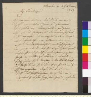 Brief von Stieler, Karl Joseph an Goethe, Johann Wolfgang von
