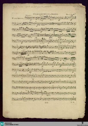 Grand Concert pour le Pianoforte avec 2 Violons, Alto et Basse, Flûte, 2 Hautbois, 2 Clarinettes, 2 Bassons, 2 Cors, Trompettes et Timbales : Oeuv. 40