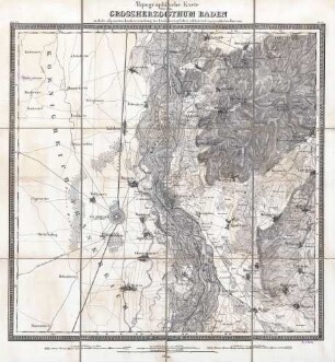 Topographische Karte über das Großherzogthum Baden. Sect.X.1., Bl. 33 Alt - Breisach