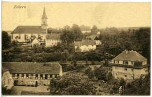 Zehren. Blick auf Zehren mit Kirche