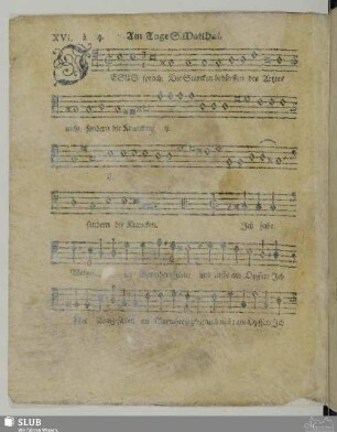 XVI. Jesus sprach die Starken bedürfen des Arztes nicht