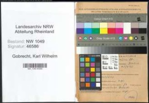 Entnazifizierung Karl Wilhelm Gobrecht , geb. 23.10.1911 (Vertreter)