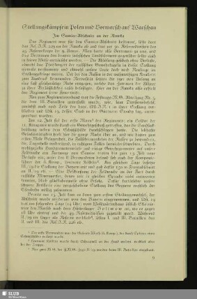 Stellungskämpfe in Polen und Vormarsch auf Warschau