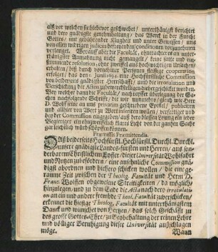 Praemissis Praemittendis.