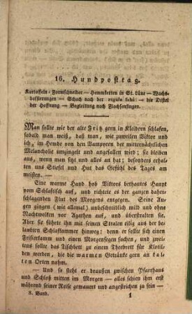 Jean Paul's sämmtliche Werke, 2,3 = 8. Hesperus, oder 45 Hundposttage : zweites Heftlein