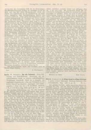 625-628 [Rezension] The Four Gospels in Syriac transcribed from the Sinaitic Palimpsest by Bensly, Harris and Burkitt