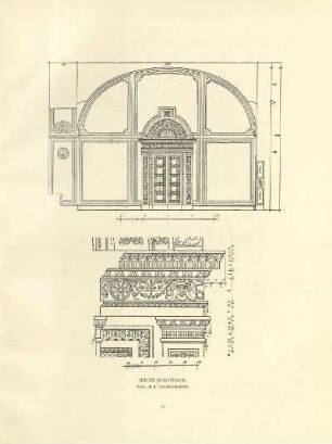 Neues Stadthaus. Saal im III. Obergeschoss