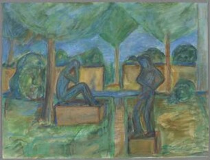 Plastiken im Park (Memleben am 21.5.83)