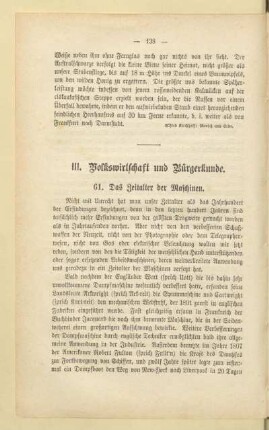III. Volkswirtschaft und Bürgerkunde