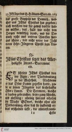 53. Jesus Chrstus sezet das Allerheiligste Altars Sakrament ein