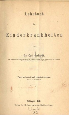 Lehrbuch der Kinderkrankheiten