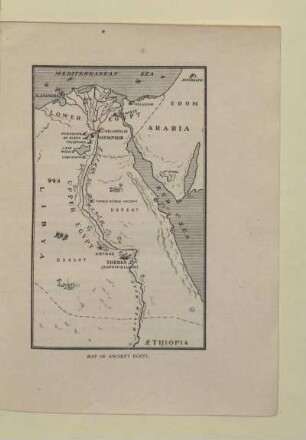 MAP OF ACIENT EGYPT
