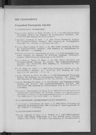 Evangelisch-Theologische Fakultät