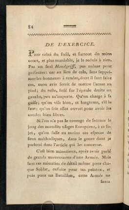 84-93, De l'exercice.