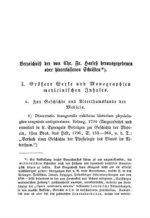 Verzeichniß der von Chr. Fr. Harleß herausgegebenen oder hinterlassenen Schriften.