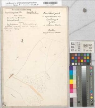 Wenden (Wenden), Separation Gerlingen, Brouillonkarte I Flur 3