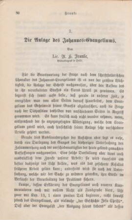 80-154 Die Anlage des Johannes-Evangeliums