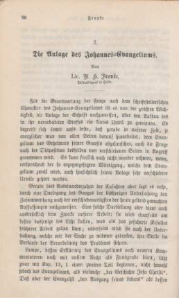 80-154 Die Anlage des Johannes-Evangeliums