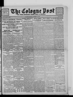 The Cologne Post : the oldest established british daily in Germany