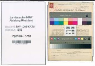 Entnazifizierung Anna Ingenstau , geb. 09.05.1907 (Musiklehrerin)