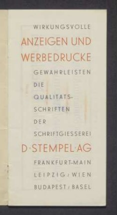 ABC : Neuere Schriften für Werbedrucke