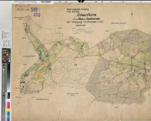 Landhausen (Hemer), Flurbereinigung Landhausen, Wege- und Gewässerplan
