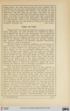 Lieder zur Laute