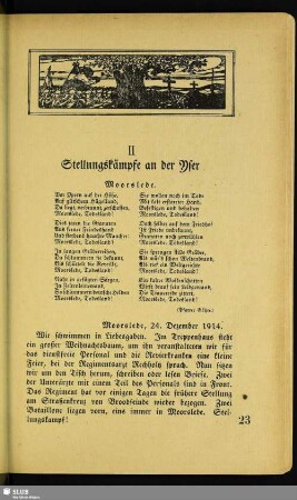 II. Stellungskämpfe an der Yser