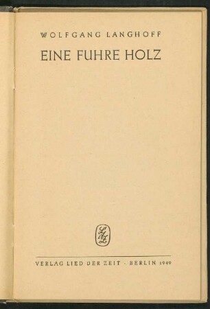 Eine Fuhre Holz