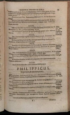 Philippicus, Imperator, & eius tempora.