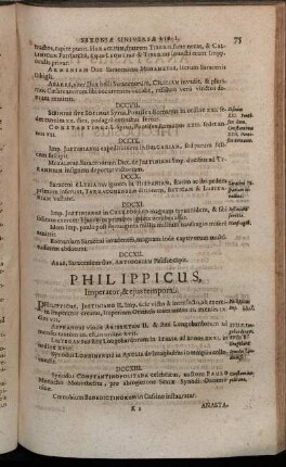 Philippicus, Imperator, & eius tempora.
