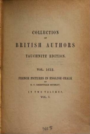 French pictures in English chalk : in 2 vol., 1