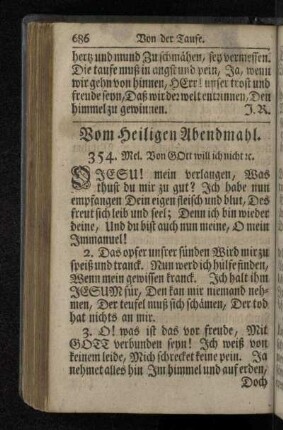 Vom heiligen Abendmahl.