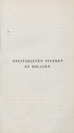 Onuitgegeven stukken en bijlagen