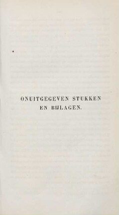 Onuitgegeven stukken en bijlagen