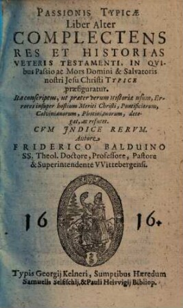 Passio typica, 2