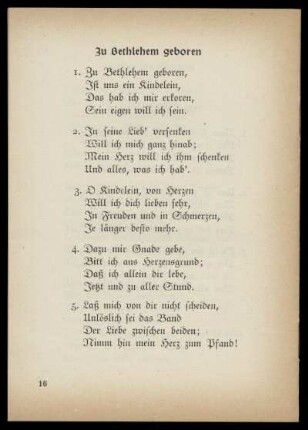 Zu Bethlehem geboren