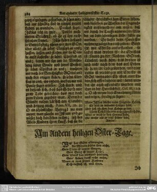 Am Andern heiligen Oster-Tage