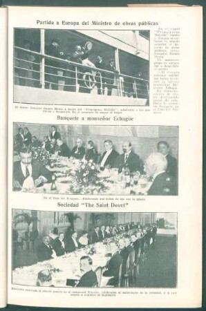 Banquete a monseñor Echagüe