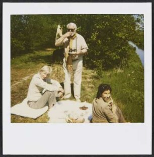 Picknick an der Hamme bei Worpswede mit Bine, Barbara und Wolfram Siebeck
