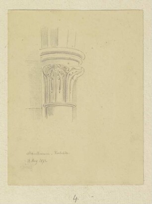 Kapitell in der Vorhalle der Basilika des Klosters Maulbronn