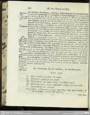 An Ususfructus sine usu constitui, & consistere possit. Cap. XXI