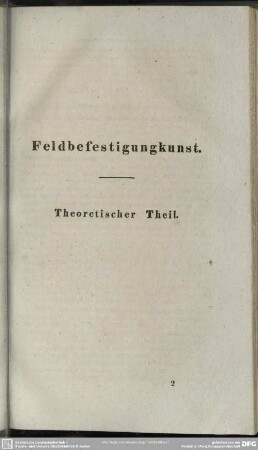 Theoretischer Theil