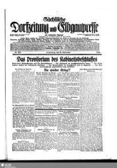 Sächsische Dorfzeitung und Elbgaupresse : mit Loschwitzer Anzeiger ; Tageszeitung für das östliche Dresden u. seine Vororte